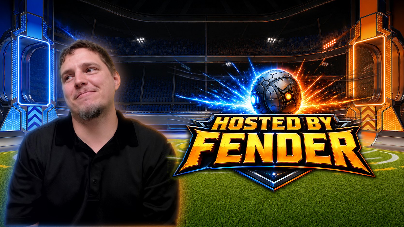 Fender, host of the RLSS Showdown Series, next to the Hosted by Fender logo
